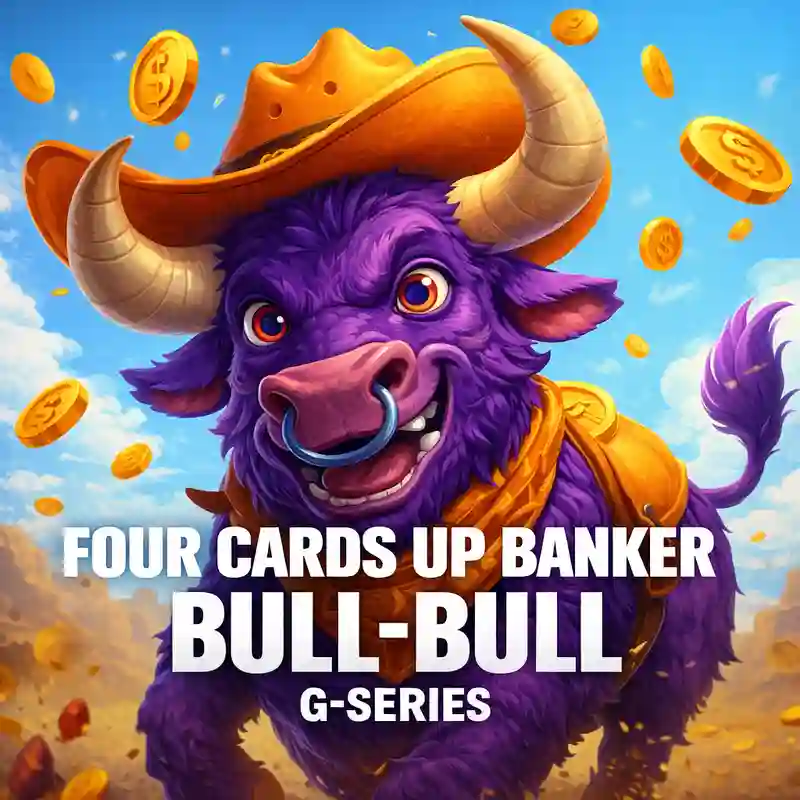 Apat na Kard sa Itaas ng Tagapondo ng Bull Bull Game Poster